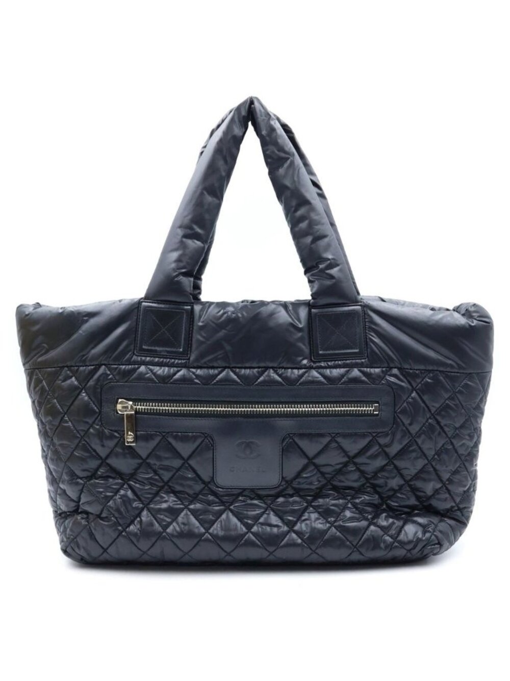 Chanel Coco Cocoon MM Small Tote Black Nylon
